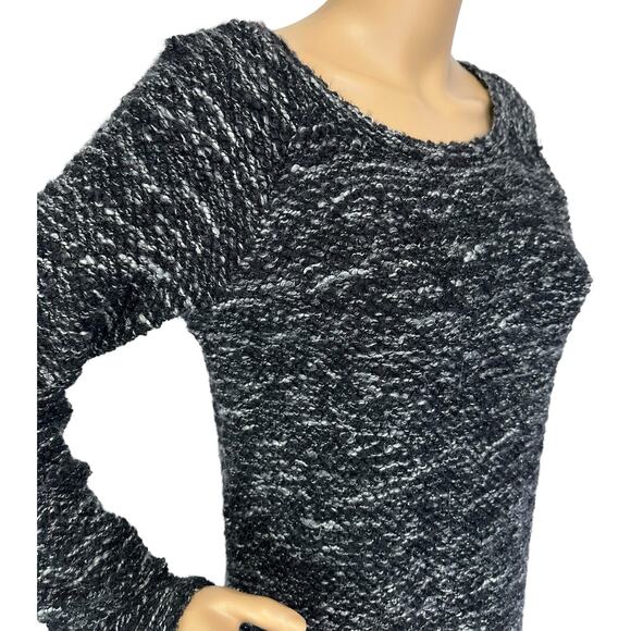 2/$15 Jessica Simpson Wool Blend Kitten Sweater Black Gray Metallic Size XS - Picture 9 of 13